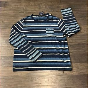 Polo Ralph Lauren Nautical Sailing Anchor Long Sleeve Indigo T Shirt Mens XXL